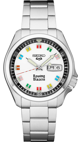 Seiko 5 Sports SRPJ71 Rowing Blazers Limited Edition White Dial