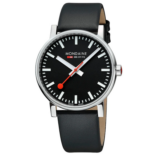 Mondaine MSE.43120.LB EVO2 43mm Black Quartz