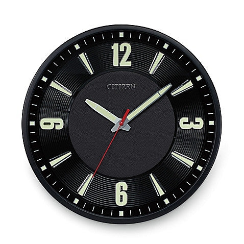 Citizen Gallery Luminescent Wall Clock - Black CC2012