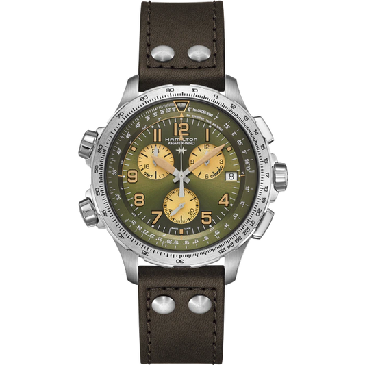 Hamilton H77932560 Khaki Aviation X-Wind GMT Chrono Quartz 46mm