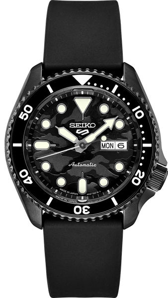 Seiko 5 Sports SRPJ39 Yuto Horigome Limited Edition Black Camo