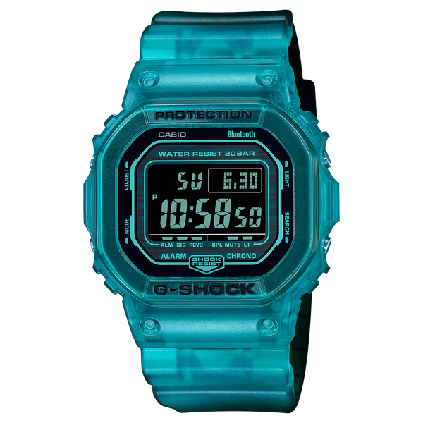 G-Shock DWB5600G-2 Digital Toughness Bluetooth Translucent Blue