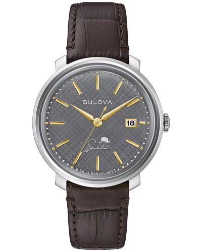 Bulova 96B345 Frank Sinatra Best is Yet to Come Gray Textured Dial Manual Wind