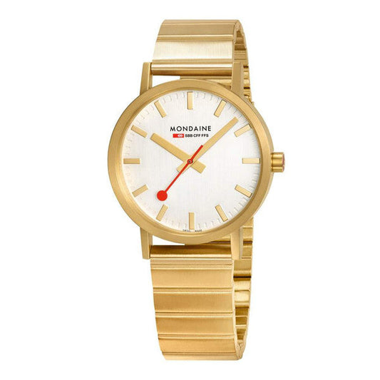 Mondaine A660.30314.16SBM Classic Gold Tone Stainless Steel Watch