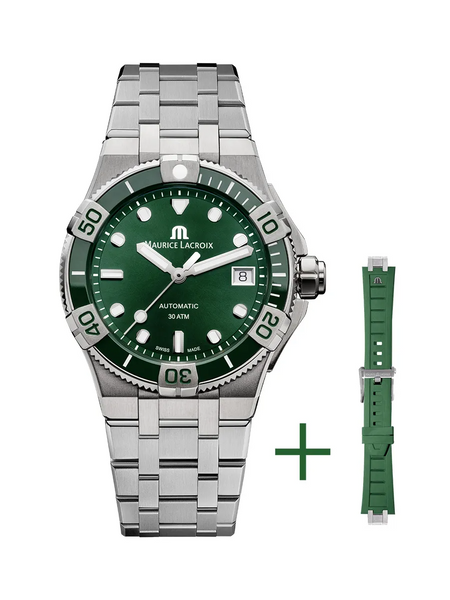 あっぷるぐりーん Maurice Lacroix AI6057-SSL5F-630-D Aikon Venturer 38mm Green Dial