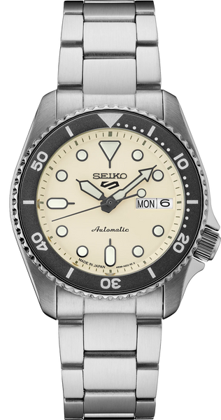 Seiko 5 Sports SRPK31 Automatic 38mm Silver Dial