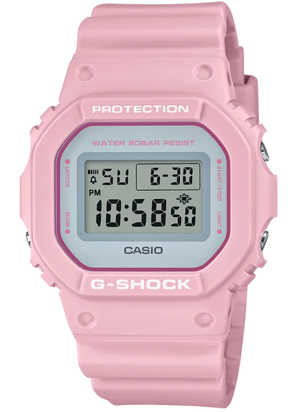 G-Shock DW5600SC-4 Youth Culture Pale Pink Square Face