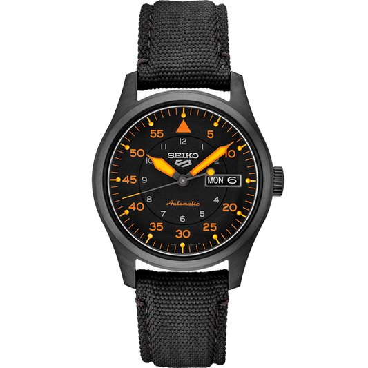 Seiko 5 Sports SRPH33 Automatic Black Dial Pilots Watch