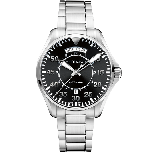 Hamilton H64615135 Khaki Aviation Pilot Day Date Auto