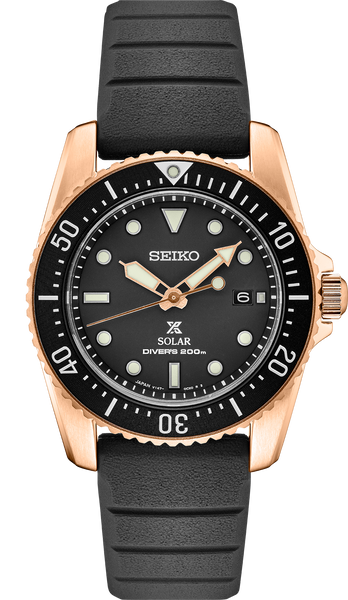 Seiko Prospex SNE586 39mm Solar Diver Rose Gold
