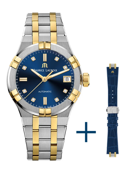 Maurice Lacroix AI6006-PVY13-450-2 AIKON Automatic 35mm Two Tone Blue