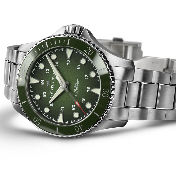 Hamilton H82525160 Khaki Navy Scuba Green Dial Automatic Arizona Fine Time