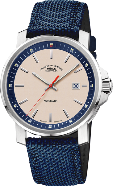 Muhle Glashutte M1-25-36-CB-I 29er Big Sand Dial Nautical Blue Canvas Strap