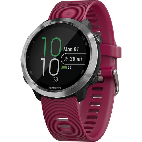 Garmin Forerunner® 645 Music Watch Cerise with Stainless Hardware