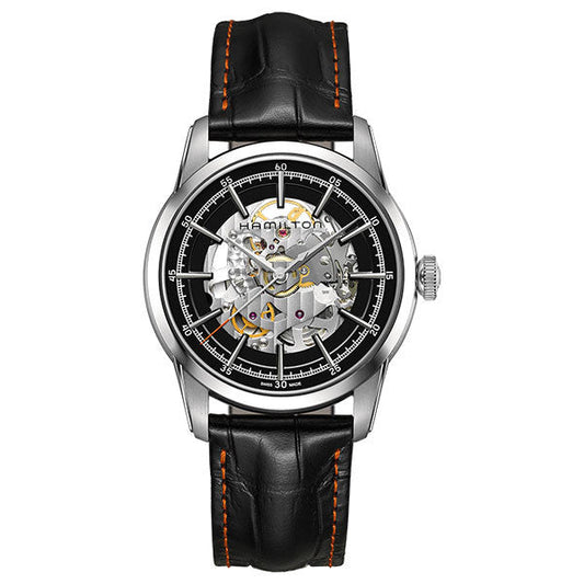 HAMILTON TIMELESS CLASSIC RAILROAD SKELETON AUTO H40655731