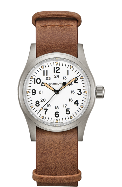Hamilton H69439512 Khaki Field Mechanical White Dial