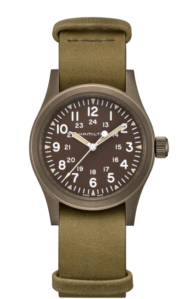 Hamilton H69449861 Khaki Field Mechanical Earth