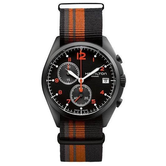 HAMILTON KHAKI AVIATION PILOT PIONEER CHRONO QUARTZ H76582933