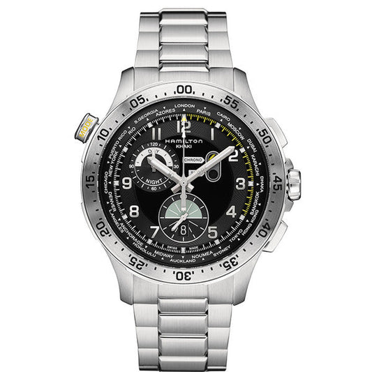 Hamilton Khaki Aviation World Timer Chrono Quartz H76714135