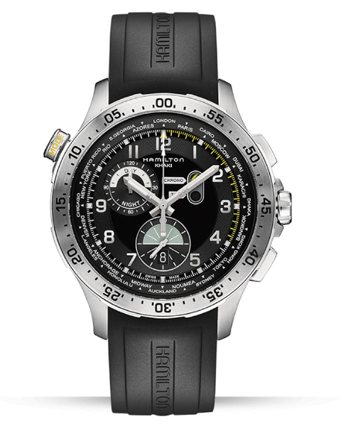 Hamilton KHAKI AVIATION WORLDTIMER CHRONO QUARTZ-H76714335