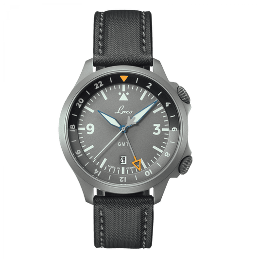Laco Pilot Watches Special Models FRANKFURT GMT GRAU 862121