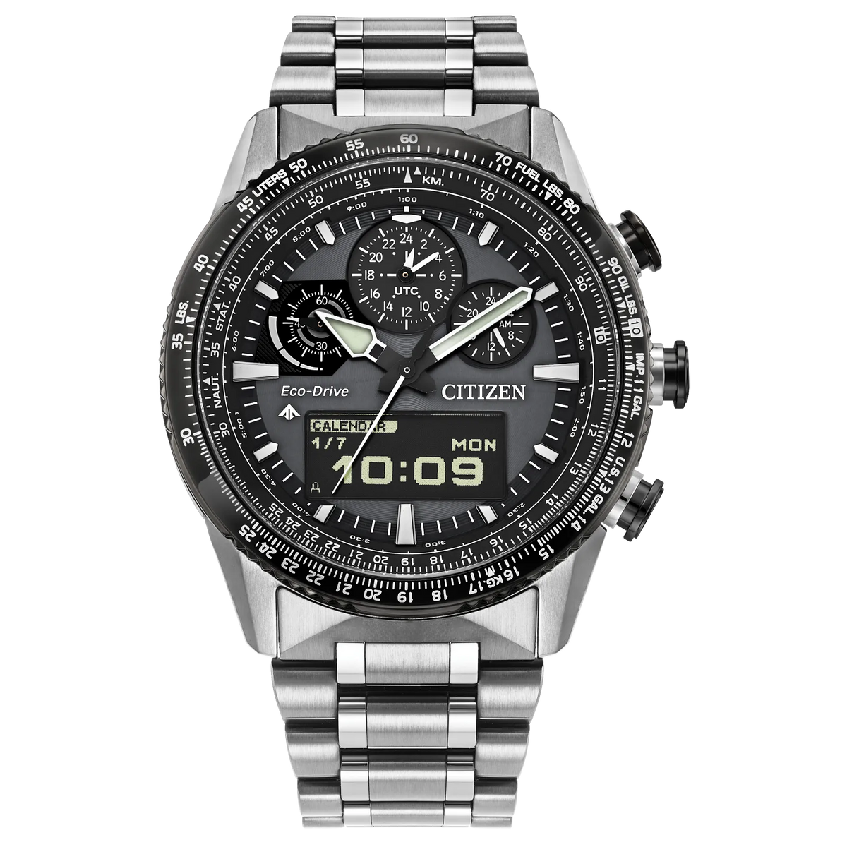 Citizen JV2006-55H Promaster Skyhawk U830 Gray Dial Stainless Steel Eco-Drive
