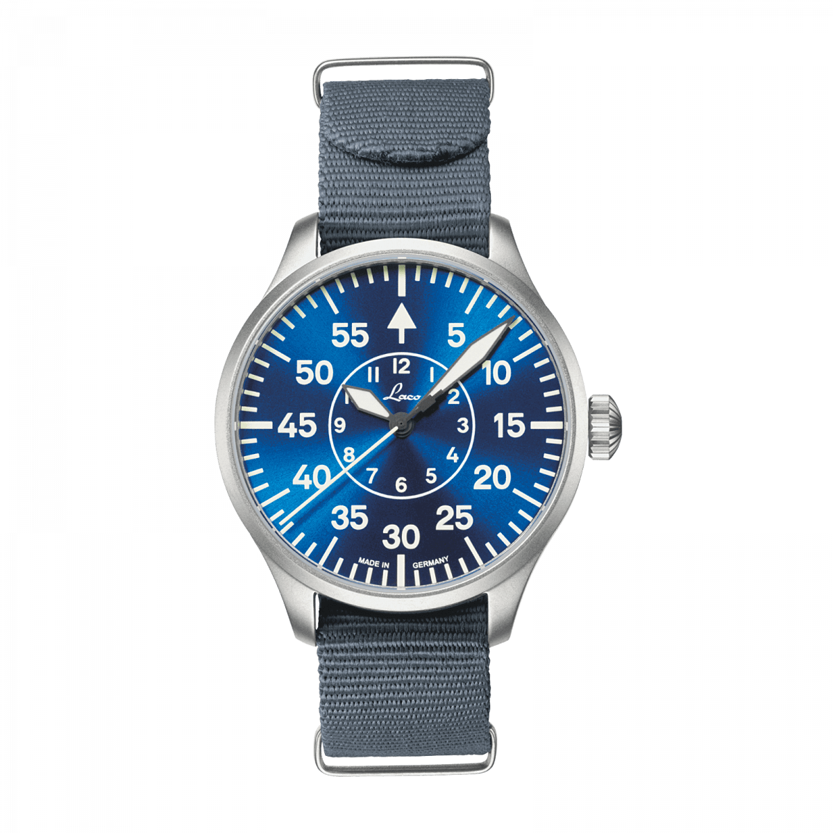 Laco 862103 Pilot Watches Basic Aachen Blaue Stunde 39 Automatic Blue Dial