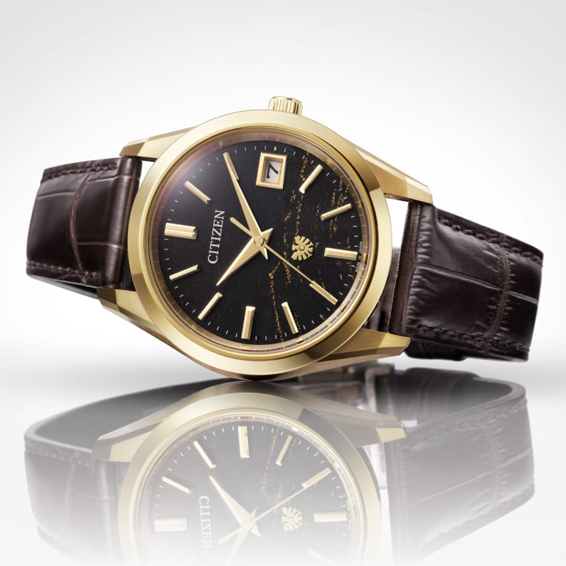 も*け様 【新品】THE CITIZEN AQ4103-16W 30周年記念 和 Citizen AQ4103-16W The CITIZEN Tosa Washi Super Titanium Brown