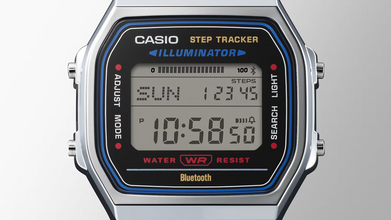 Casio Vintage ABL100WE-1AVT Bluetooth Step Tracker Black Dial