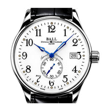 Ball NM3888D-LL1CJ-WH Trainmaster Standard Time Chronometer Leather