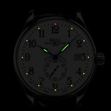Ball NM3888D-LL1CJ-WH Trainmaster Standard Time Chronometer Leather