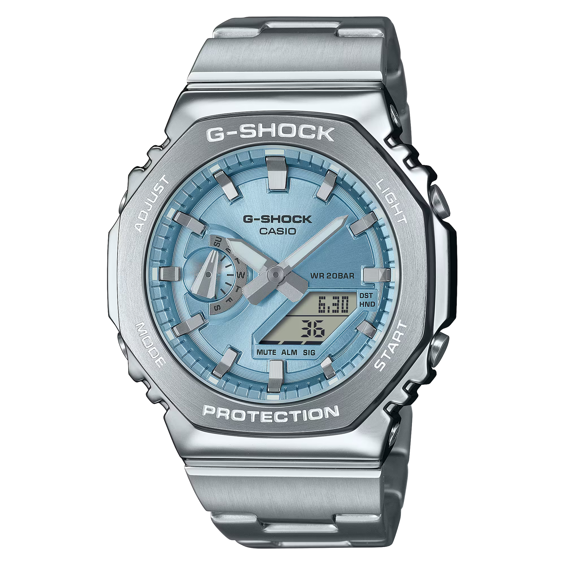 G-Shock GM2110D-2A G-STEEL 2100 Series Ice Blue – Arizona Fine Time G-Shock GM2110D-2A G-STEEL 2100 Series Ice Blue – Arizona Fine Time