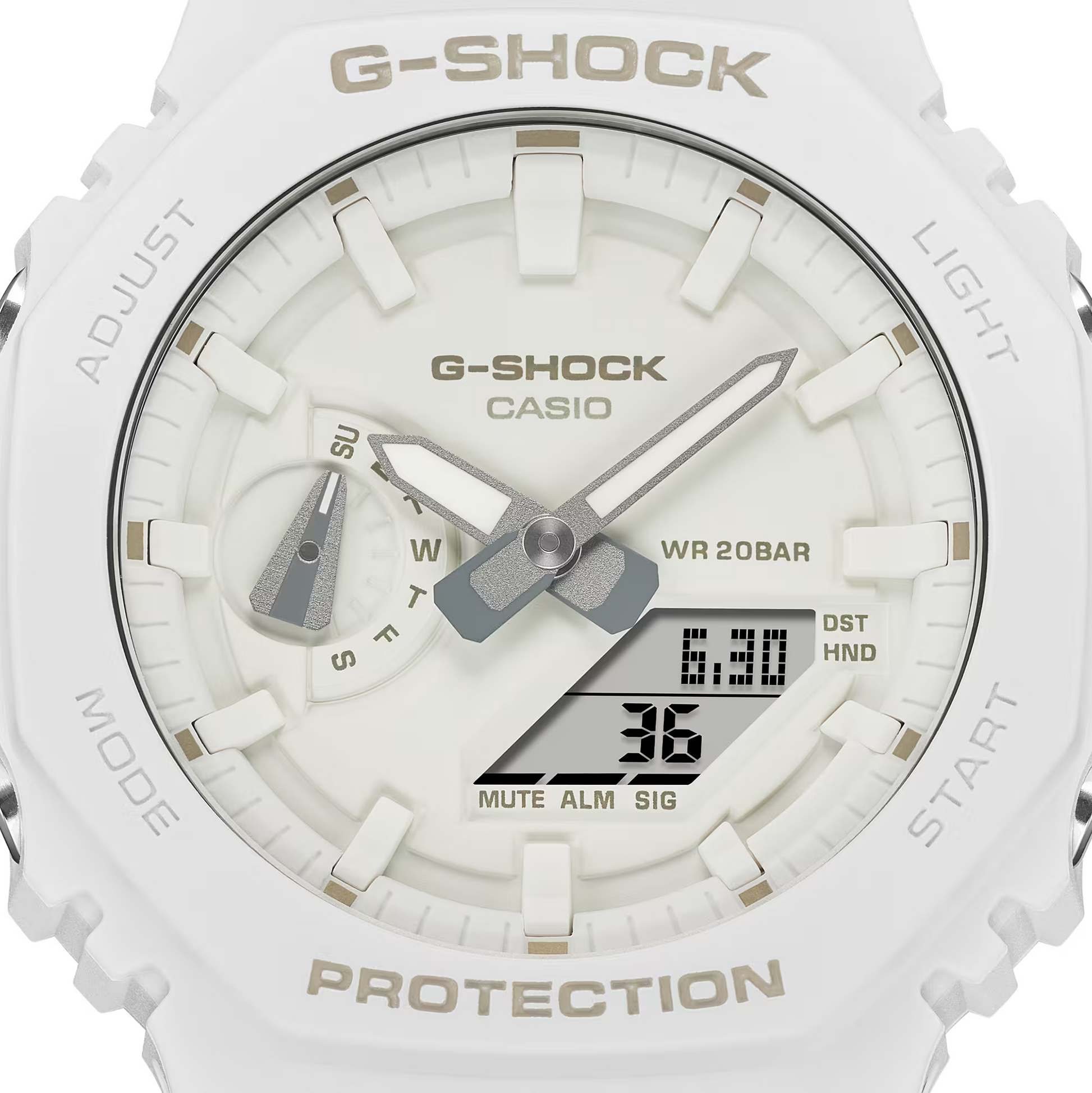 G-Shock GA2100-7A7 Tone-on-Tone White Casioak Ana-Digi – Arizona