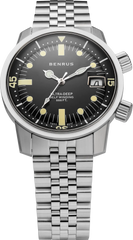 Benrus UD-SA-BK-SS Ultra Deep Diver Black Dial Automatic 36.5mm