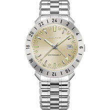 Accutron 26B204A Astronaut LTI Grade 5 Titanium Automatic GMT Champagne