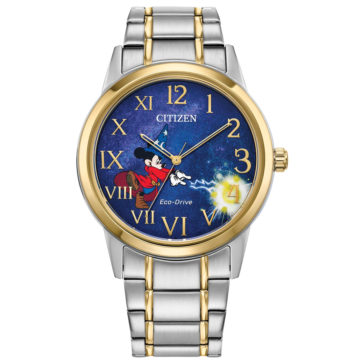 Citizen FE7064-71W Sorcerer's Apprentice Mickey Mouse Blue Dial Eco-Drive