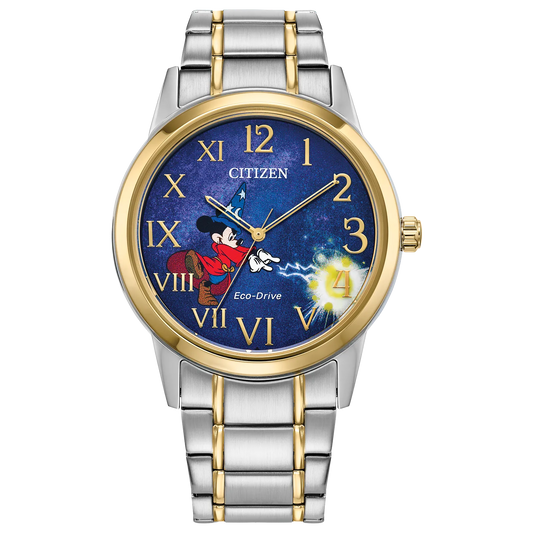 Citizen FE7064-71W Sorcerer's Apprentice Mickey Mouse Blue Dial Eco-Drive
