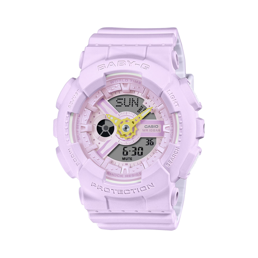 G-Shock BA110AH-6A BABY-G Soft Pastel Colors Purple Ana-Digi Ladies