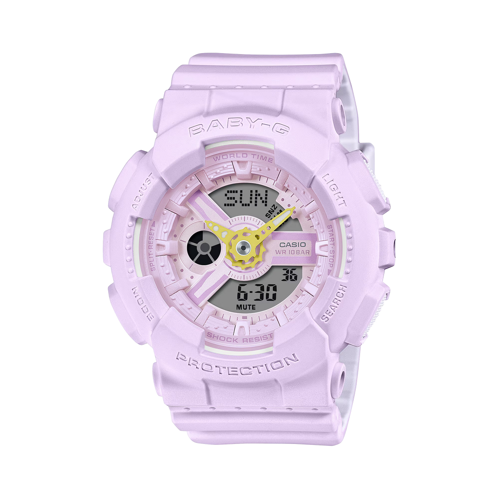 G-Shock BA110AH-6A BABY-G Soft Pastel Colors Purple Ana-Digi Ladies