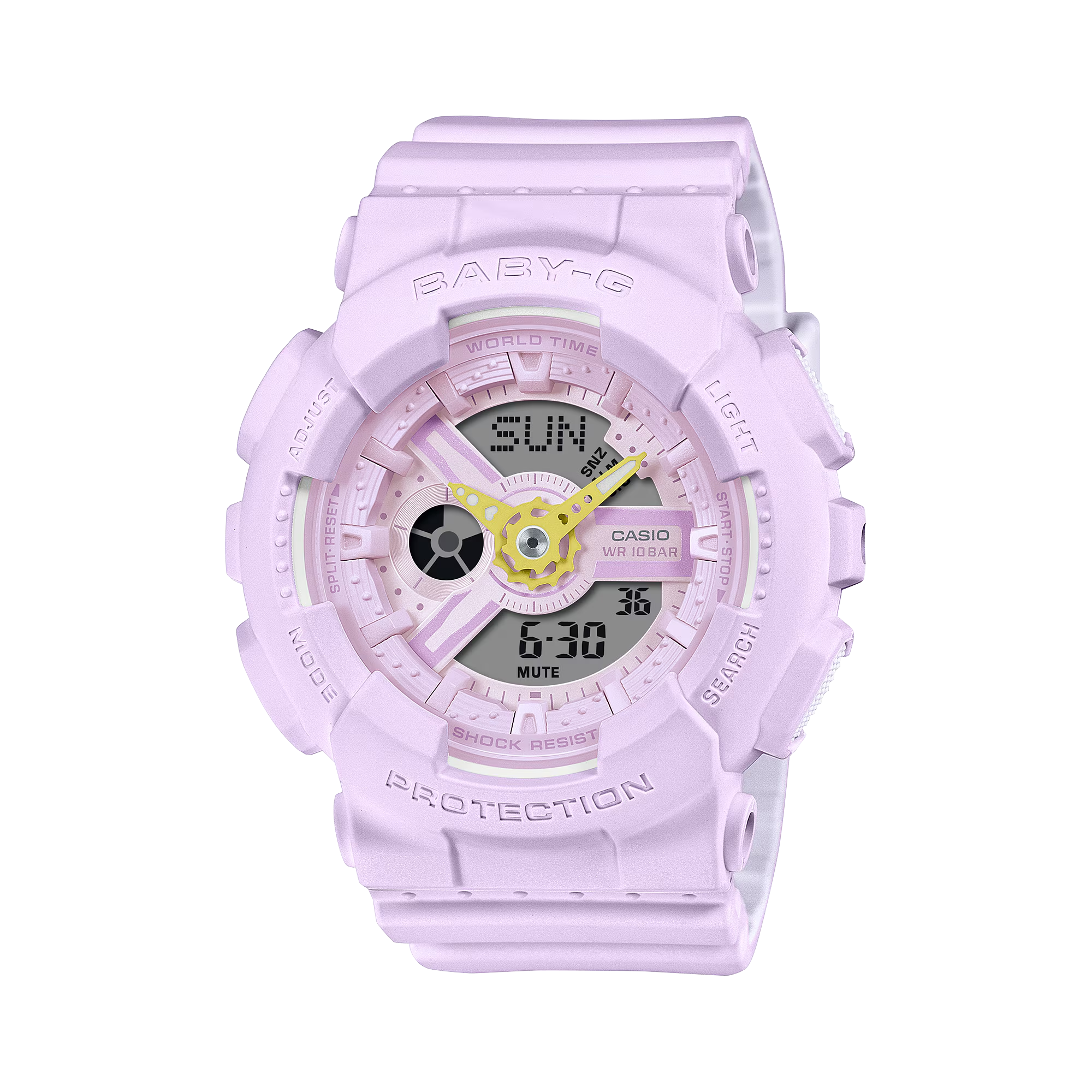 G-Shock BA110AH-6A BABY-G Soft Pastel Colors Purple Ana-Digi Ladies