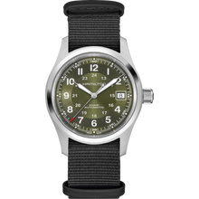 Hamilton H70455960 Khaki Field Autom 38mm Green Sunburst Dial NATO Strap