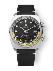 Nivada Grenchen 32043A15 Antarctic GMT Black 36mm Automatic
