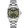 Hamilton H64475160 Khaki Field King Day Date 40mm Green Sunburst Automatic
