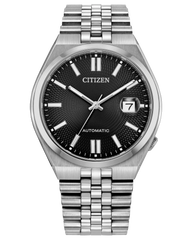 Citizen NK0020-55E TSUYOSA 60 Black Guilloche Dial Automatic