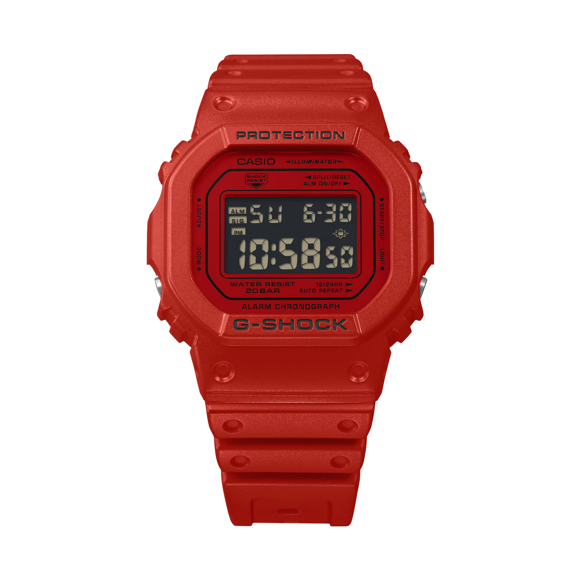G-Shock DW5600RRB-4 Vivid Red Bright Toughness Digital Square