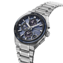 Seiko Astron SSH175 GPS Solar Dual Time Blue Dial Titanium