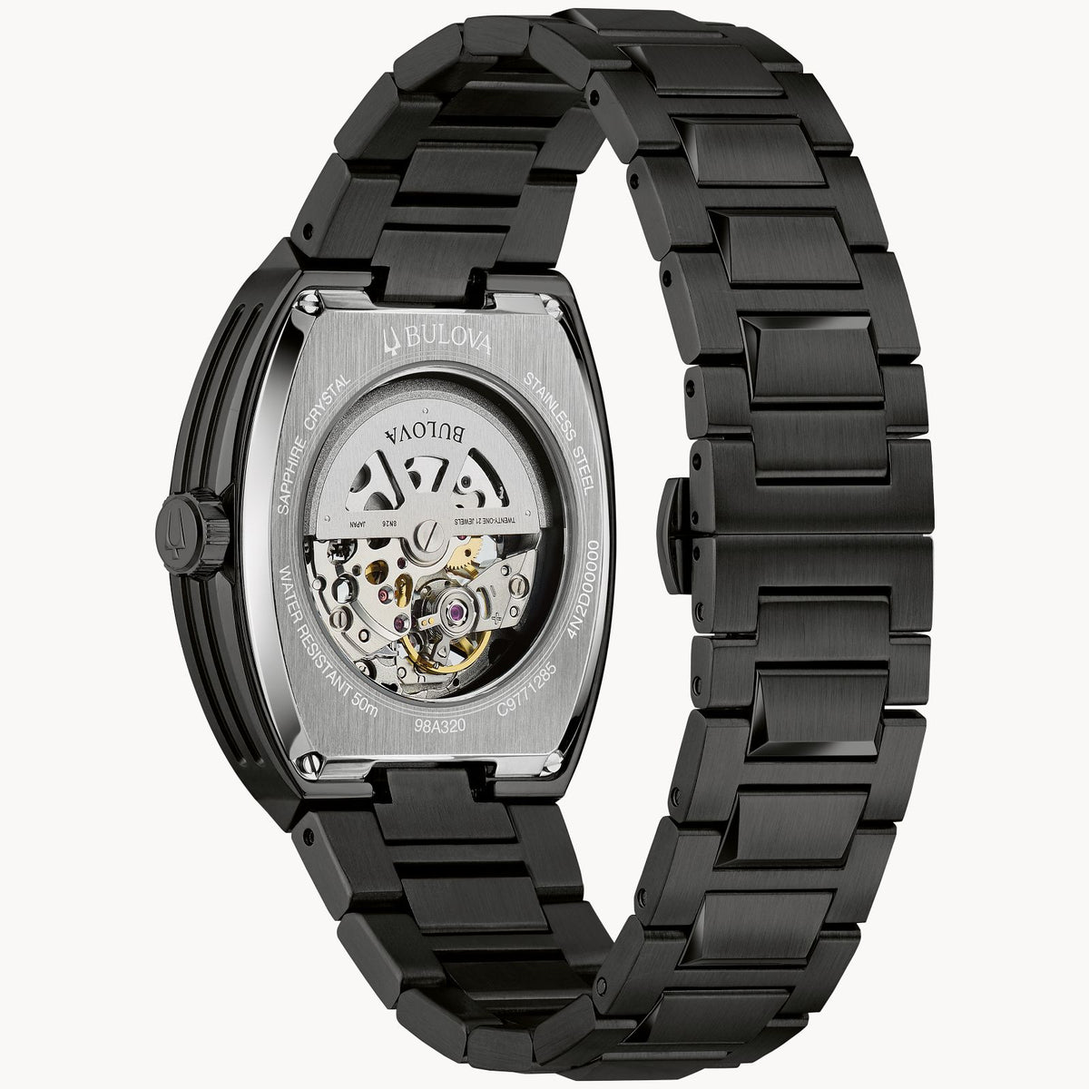 Bulova 98A320 Maquina Rainbow Semi-Skeleton Dial Avant Garde Automatic