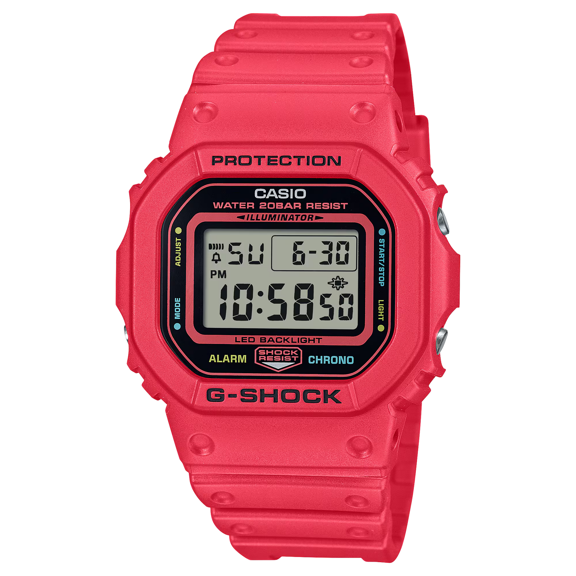 G-Shock DW5600EP-4 Digital High Energy Red Square – Arizona Fine Time