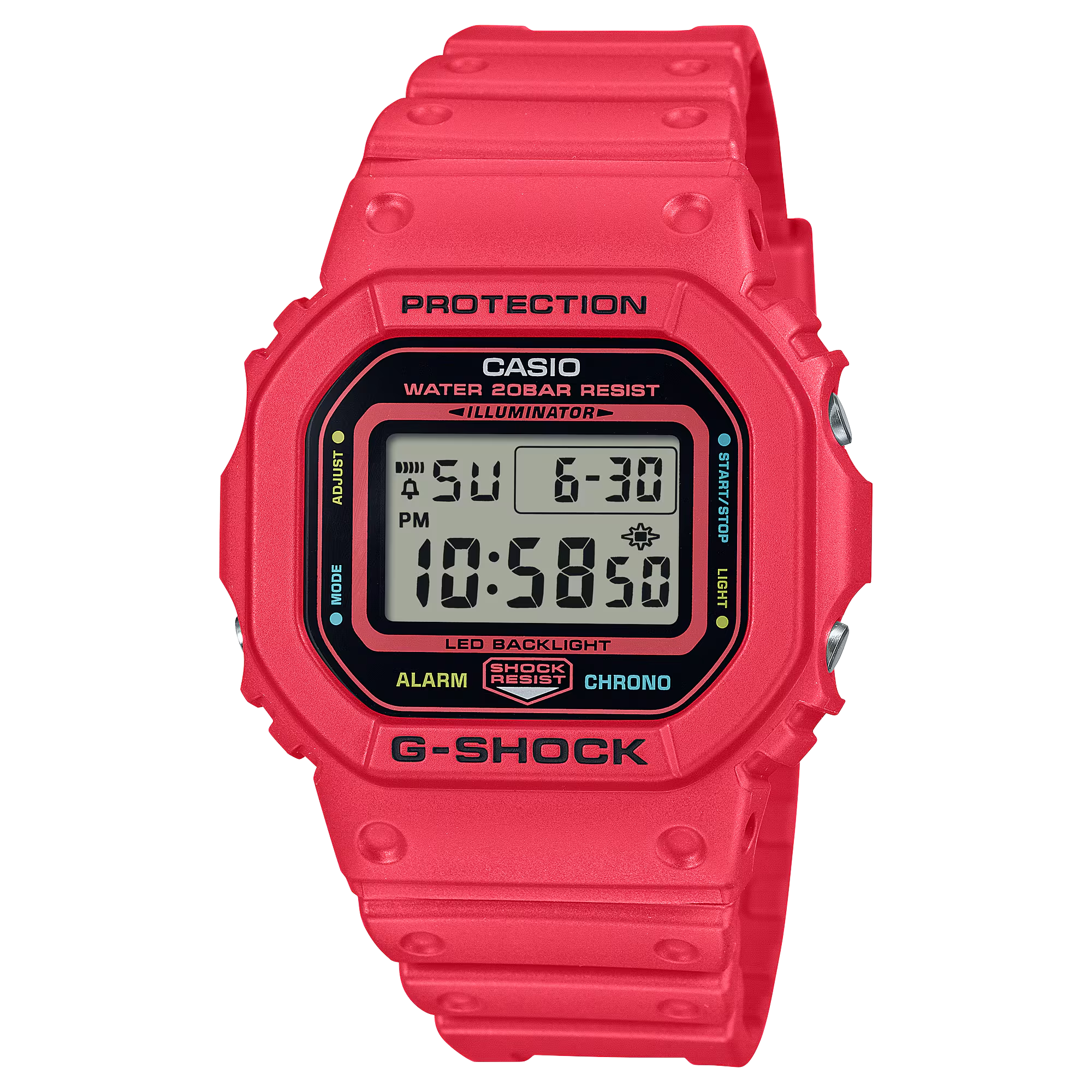 G-Shock DW5600EP-4 Digital High Energy Red Square
