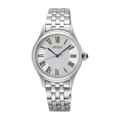 Seiko Essentials SUR609 Sapphire White Dial Quartz Ladies